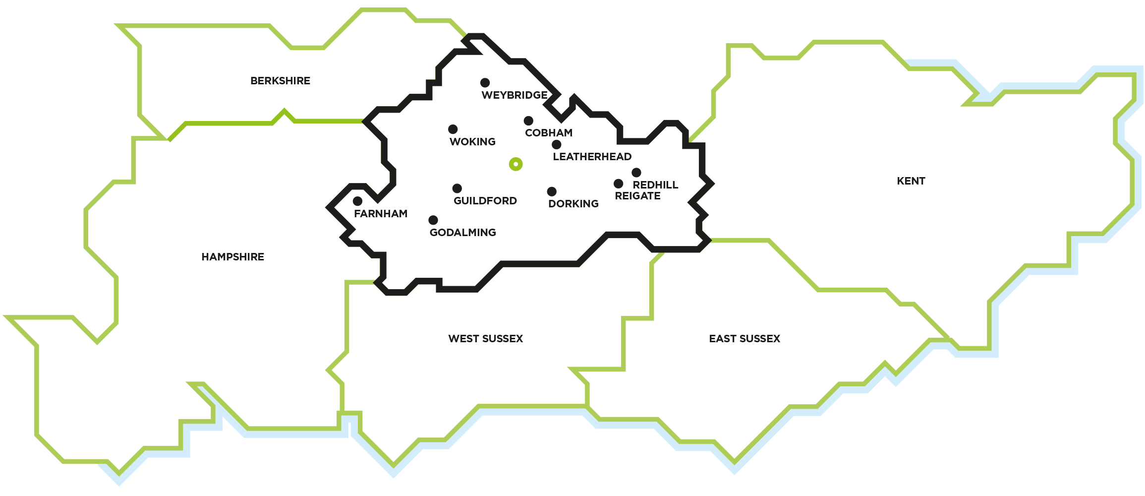 Areas we cover map